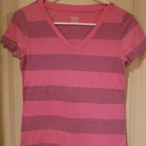 Mossimo pink striped tee